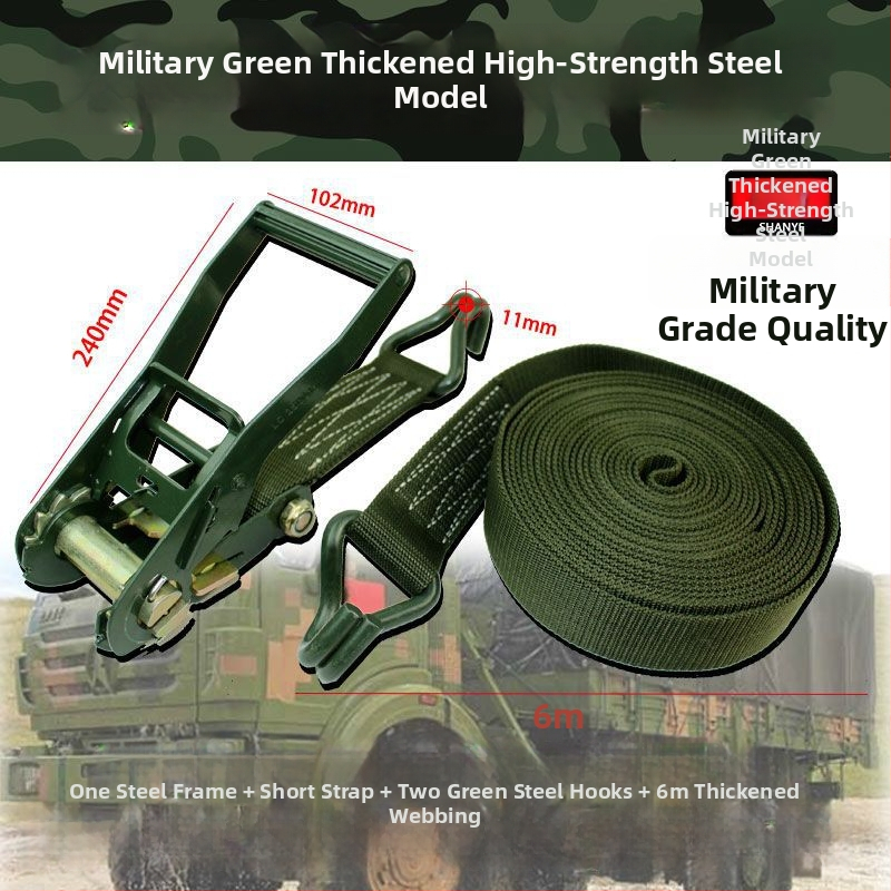 Sunkvežimio krovinio prisirišimo diržas su ratchet įtempikliu, plokščias diržas, storesnis įtempiklis, 5 t talpa