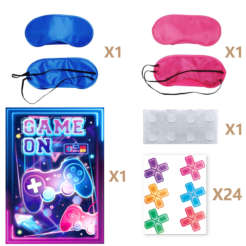 Vaikų vakarėlio plakatų rinkinys su akių užklojimo žaidimu, Monster Truck plakatas ir lipdukai; medžiaga: popierius; modelis: miesto herojus plakatas; stilius: piešinių stilius ir vakarėlis; tema: Little Spider