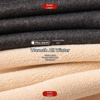 Unisex termalni set od Lambskin fleece — izuzetno debeli materijal, okrugli izrez, dugi rukavi, gornji dio i hlače