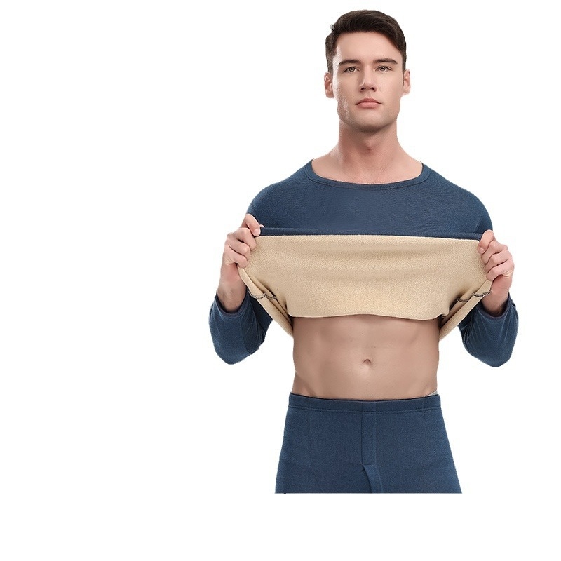 Unisex termalni set od Lambskin fleece — izuzetno debeli materijal, okrugli izrez, dugi rukavi, gornji dio i hlače