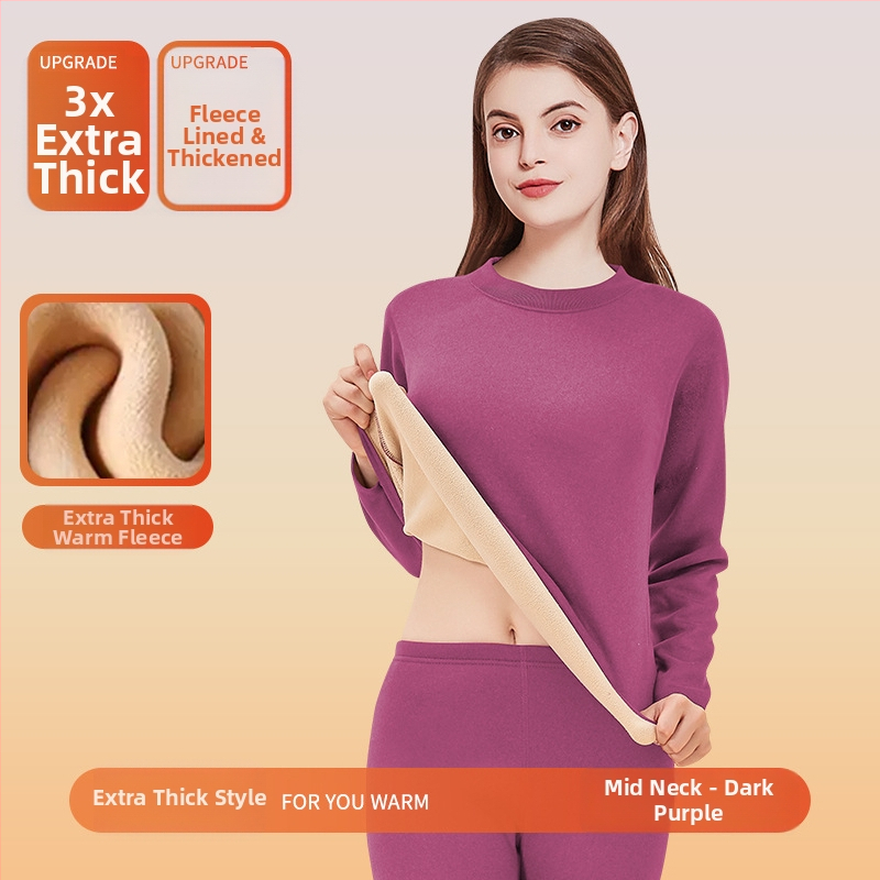 Unisex termalni set od Lambskin fleece — izuzetno debeli materijal, okrugli izrez, dugi rukavi, gornji dio i hlače