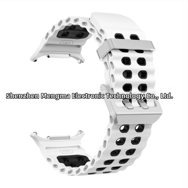 Silikónový športový remienok pre Samsung Galaxy Watch7 Ultra, s kolíkovou sponou, hmotnosť približne 29 g, prispôsobiteľná veľkosť rozhrania