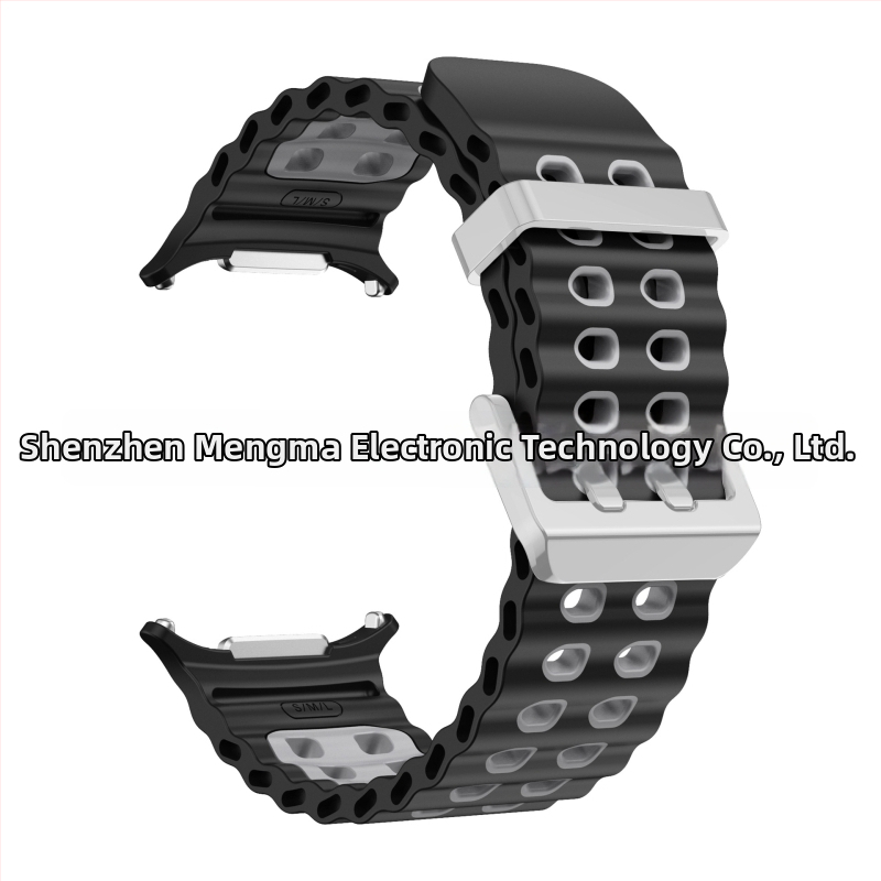 Silikónový športový remienok pre Samsung Galaxy Watch7 Ultra, s kolíkovou sponou, hmotnosť približne 29 g, prispôsobiteľná veľkosť rozhrania