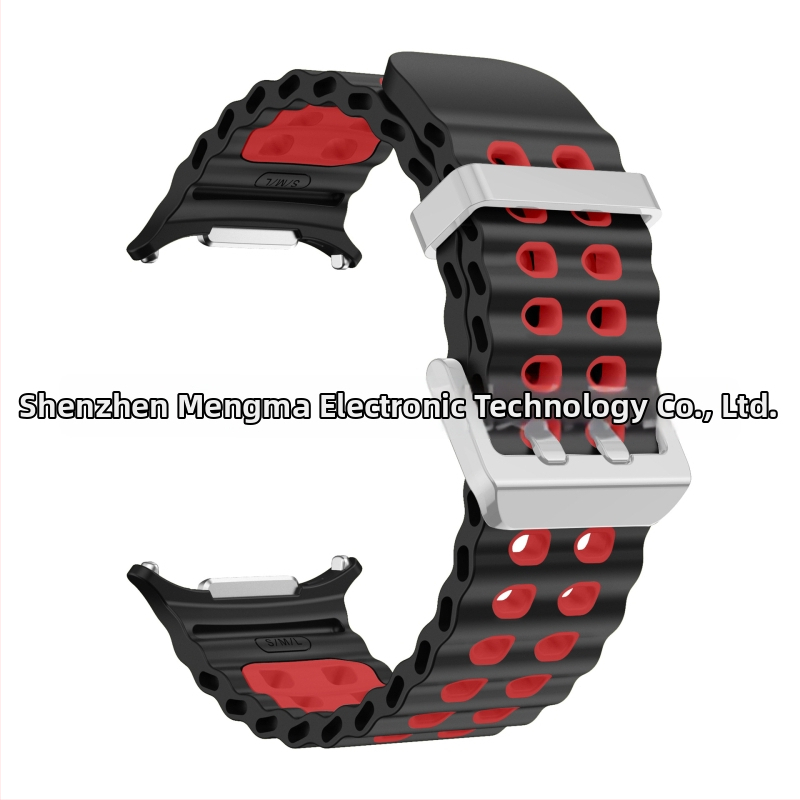 Silikónový športový remienok pre Samsung Galaxy Watch7 Ultra, s kolíkovou sponou, hmotnosť približne 29 g, prispôsobiteľná veľkosť rozhrania