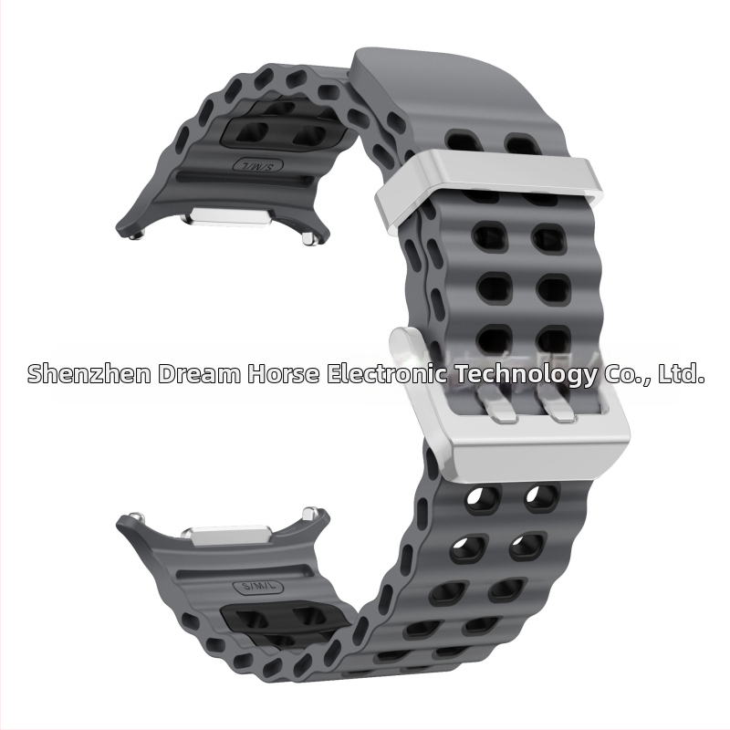 Silikónový športový remienok pre Samsung Galaxy Watch7 Ultra, s kolíkovou sponou, hmotnosť približne 29 g, prispôsobiteľná veľkosť rozhrania