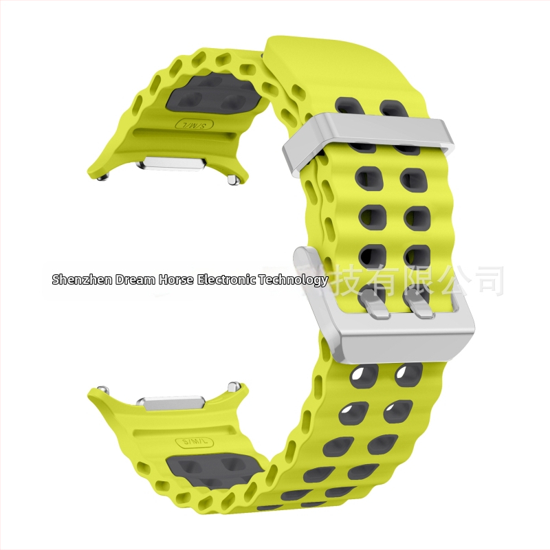 Silikónový športový remienok pre Samsung Galaxy Watch7 Ultra, s kolíkovou sponou, hmotnosť približne 29 g, prispôsobiteľná veľkosť rozhrania