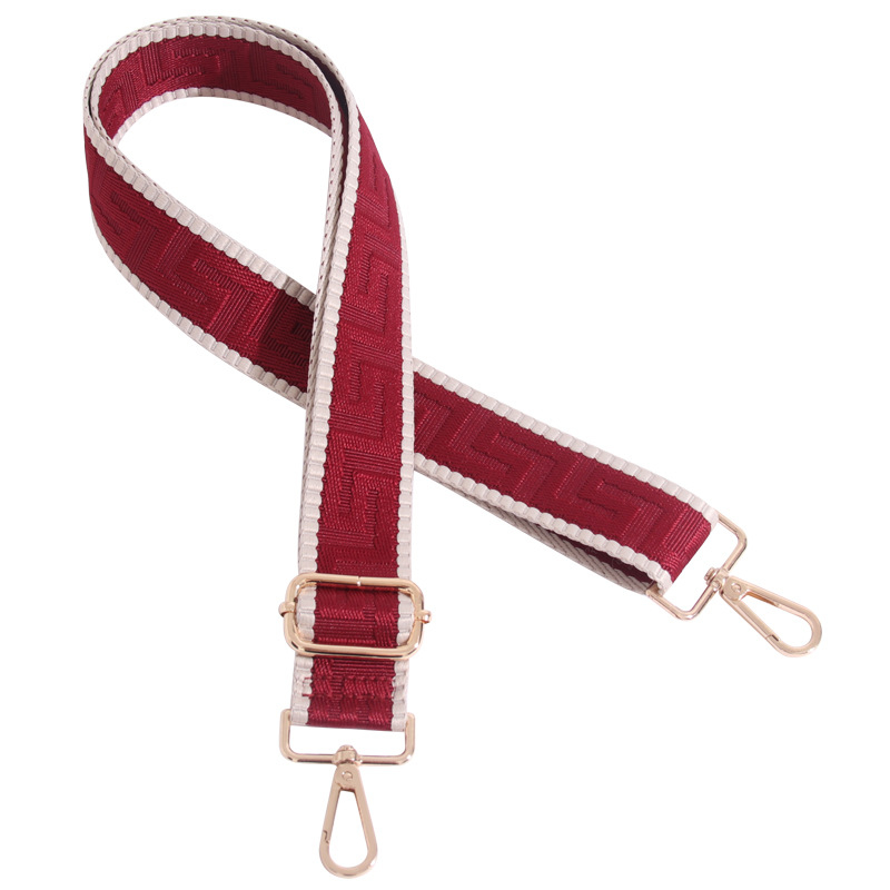 Podesivi remen za torbu, prugasti, produžen, široki remen za crossbody