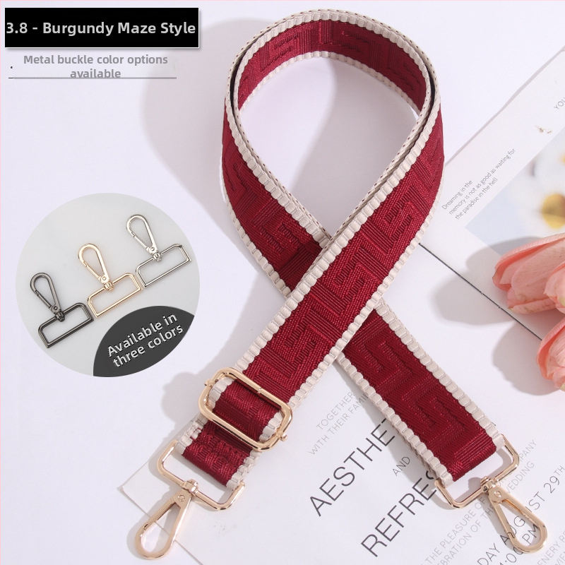 Podesivi remen za torbu, prugasti, produžen, široki remen za crossbody