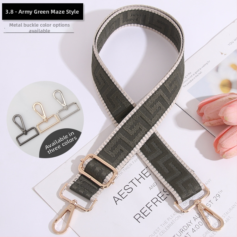 Podesivi remen za torbu, prugasti, produžen, široki remen za crossbody