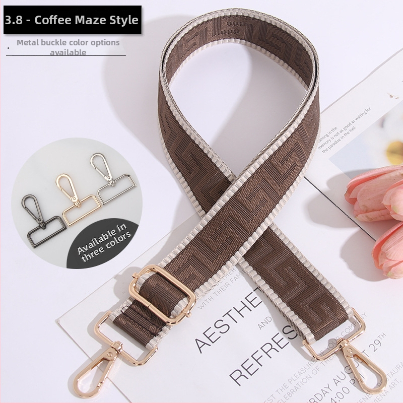 Podesivi remen za torbu, prugasti, produžen, široki remen za crossbody