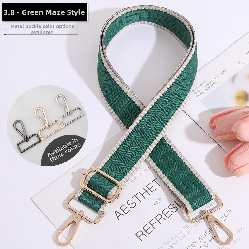 Podesivi remen za torbu, prugasti, produžen, široki remen za crossbody