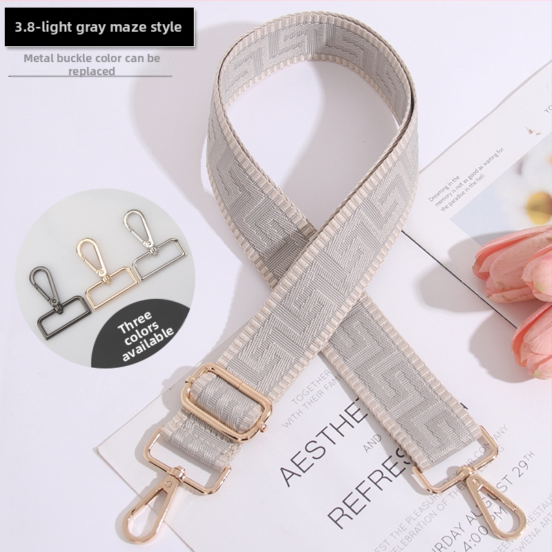 Podesivi remen za torbu, prugasti, produžen, široki remen za crossbody