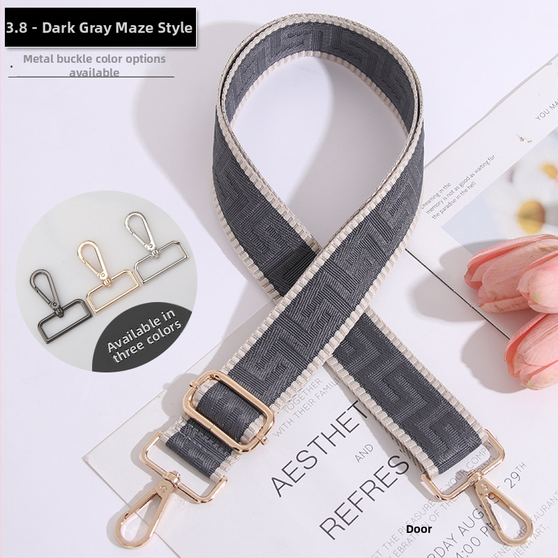 Podesivi remen za torbu, prugasti, produžen, široki remen za crossbody