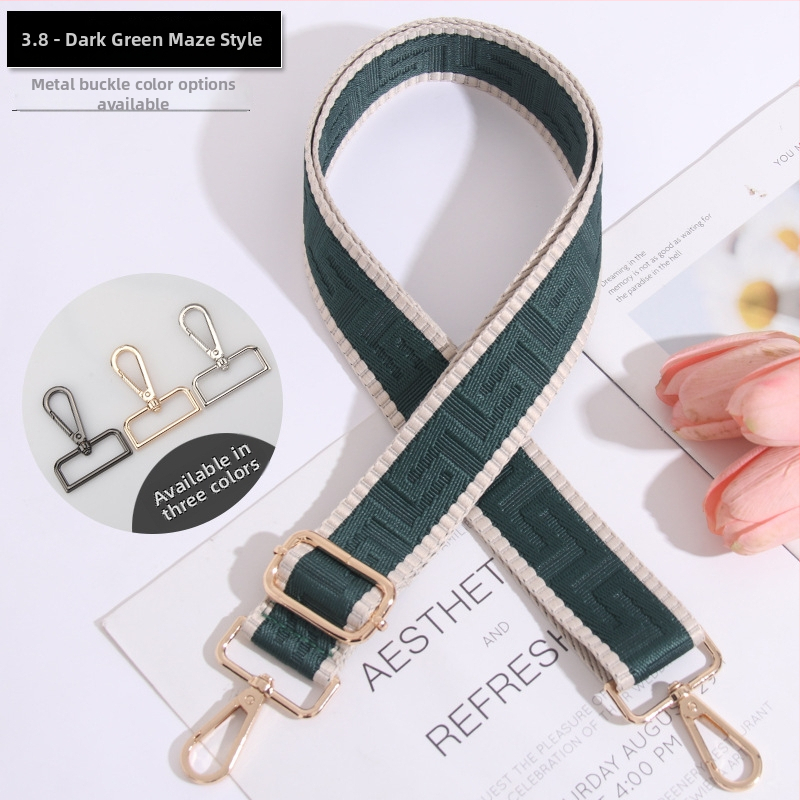 Podesivi remen za torbu, prugasti, produžen, široki remen za crossbody