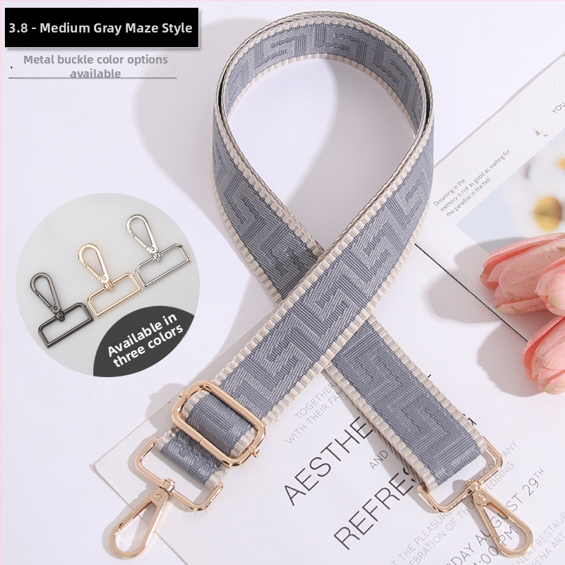 Podesivi remen za torbu, prugasti, produžen, široki remen za crossbody