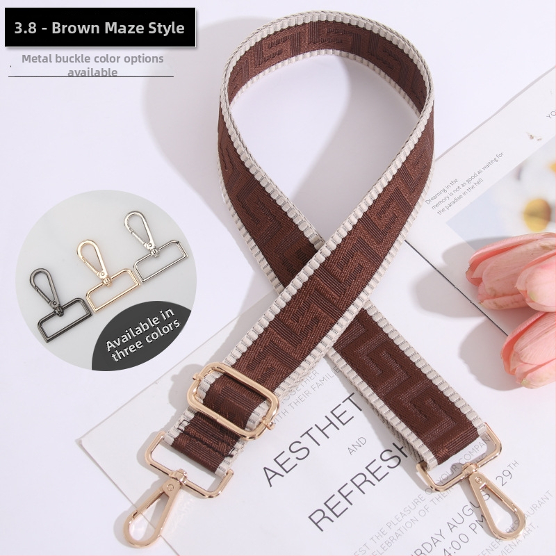 Podesivi remen za torbu, prugasti, produžen, široki remen za crossbody