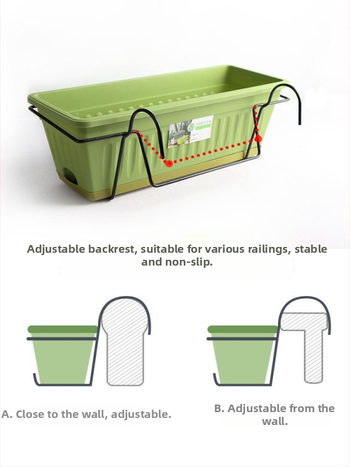 Puķu pods no sveķiem, korozijizturīgs, uz grīdas stāvošs, mājas dārzkopībai