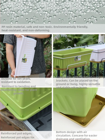 Puķu pods no sveķiem, korozijizturīgs, uz grīdas stāvošs, mājas dārzkopībai