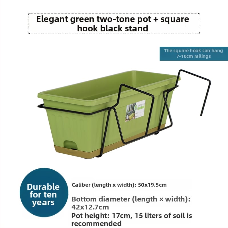 Puķu pods no sveķiem, korozijizturīgs, uz grīdas stāvošs, mājas dārzkopībai