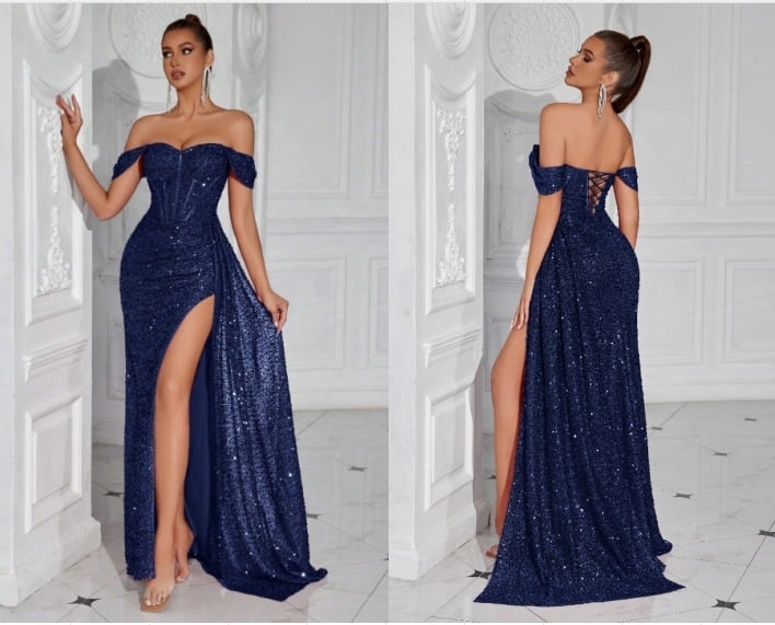 Paillettidega õhtukleit tub-top stiil, pikk, kitsas lõige, varrukateta, tõmblukk