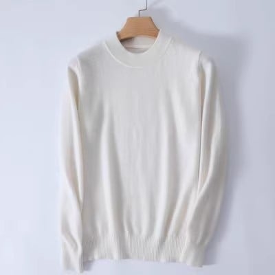 Γυναικείος μάλλινος πουλόβερ, μακριά μανίκια, παχιά πλέξη, μεσαίου μήκους