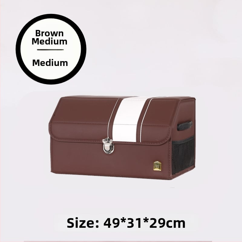 Odinė sulankstoma automobilio bagažinės laikymo dėžė – atspari vandeniui, su rankena