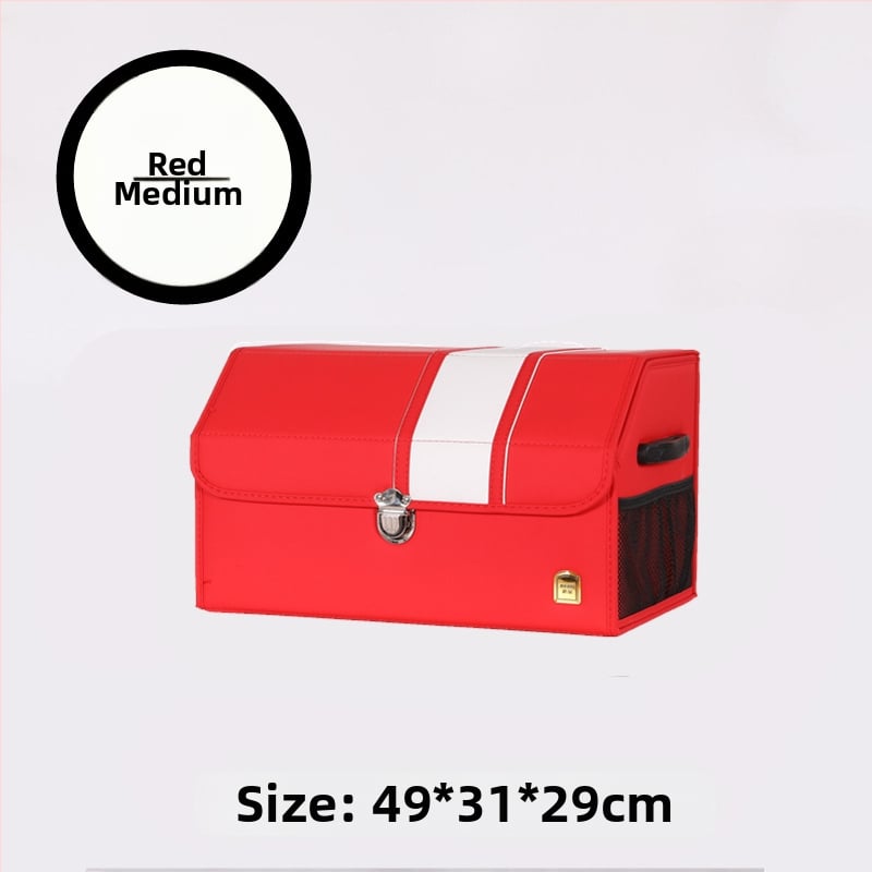 Odinė sulankstoma automobilio bagažinės laikymo dėžė – atspari vandeniui, su rankena