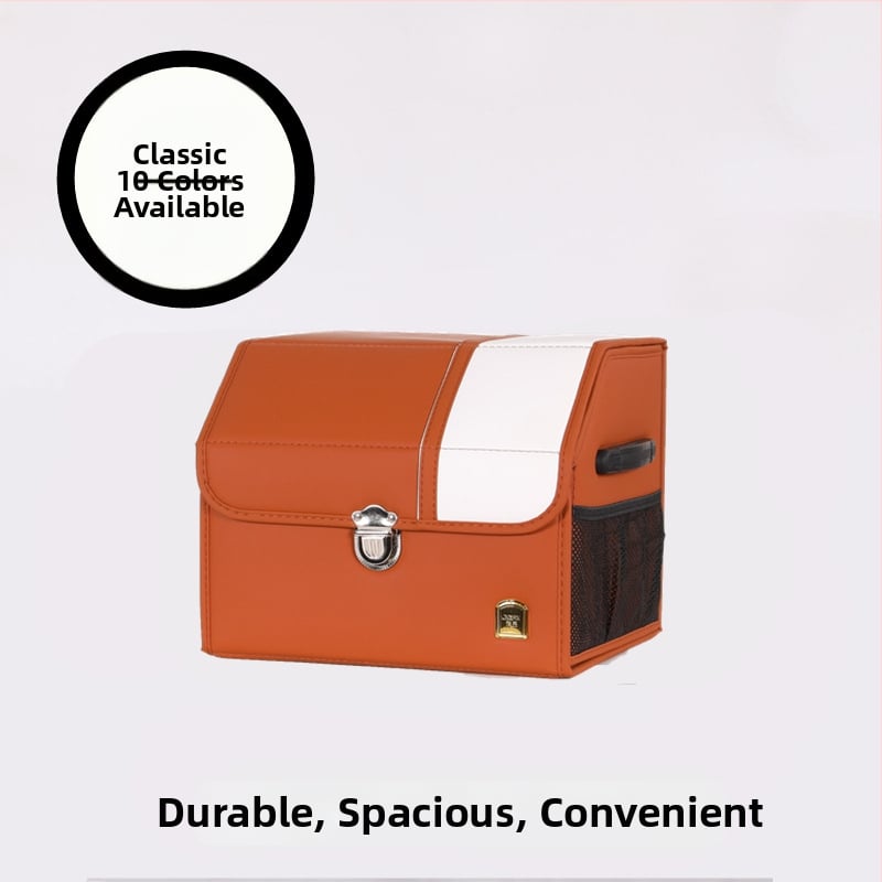 Odinė sulankstoma automobilio bagažinės laikymo dėžė – atspari vandeniui, su rankena