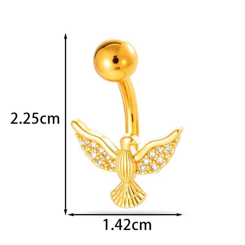 Пъпно бижу - сърцевидна форма, диамантено обработено, метал, винтидж стил, унисекс