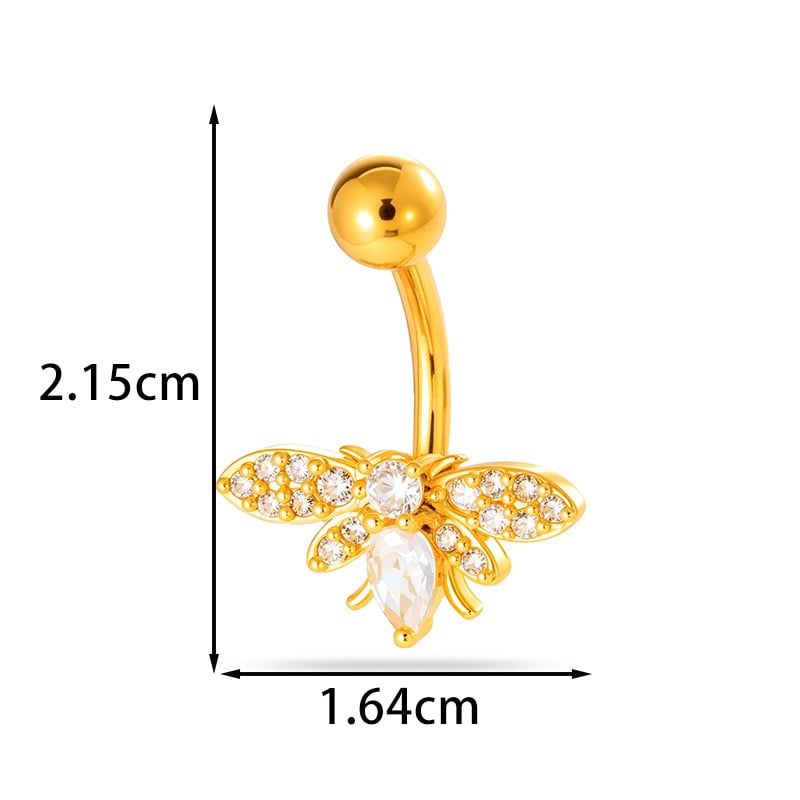 Пъпно бижу - сърцевидна форма, диамантено обработено, метал, винтидж стил, унисекс