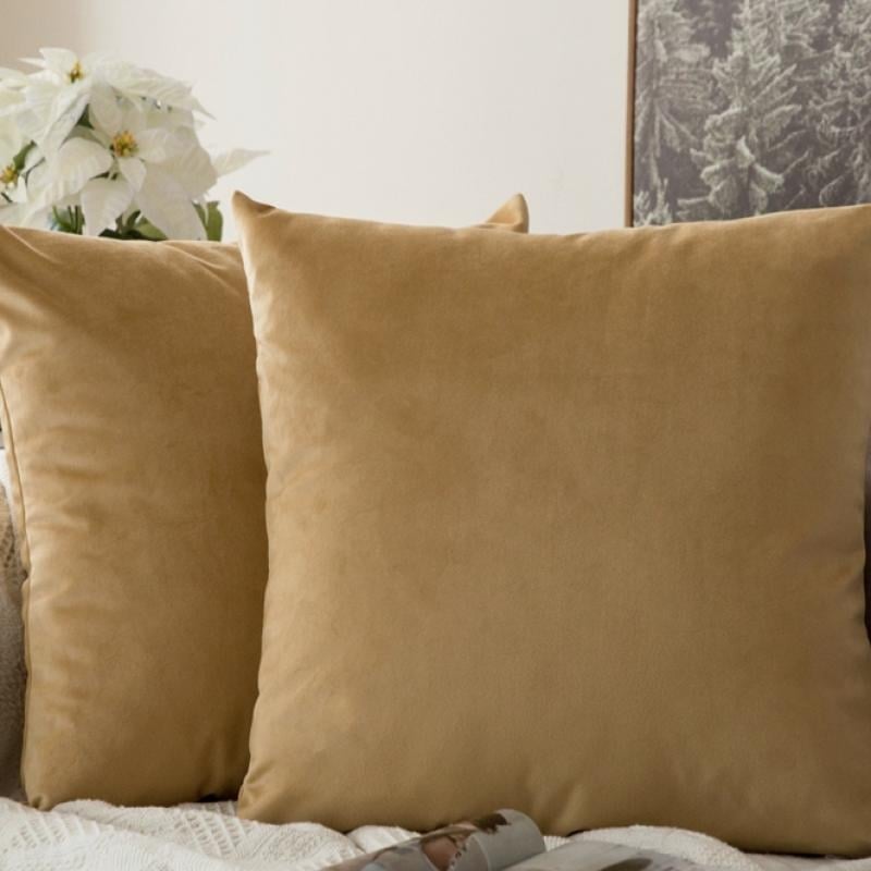 Velúr párna levehető, mosható huzattal – nordic modern minimalista stílus, plüss anyag, PP gyapot töltet