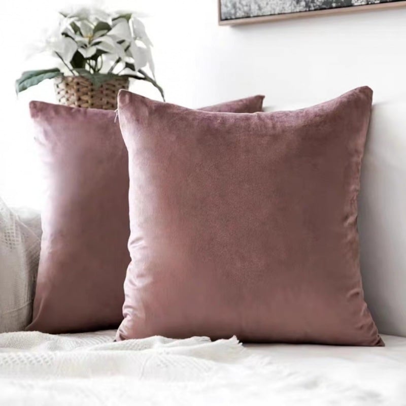 Velúr párna levehető, mosható huzattal – nordic modern minimalista stílus, plüss anyag, PP gyapot töltet