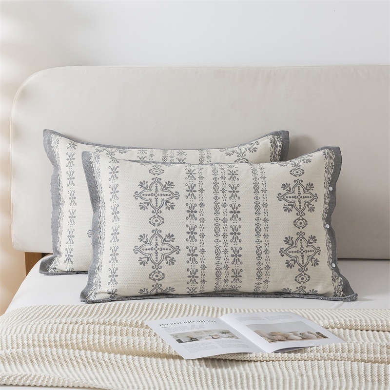 Jastučnica, 100% pamuk, jacquard tkanina bojana vlaknima, moderan minimalistički stil, 40-count tkanina