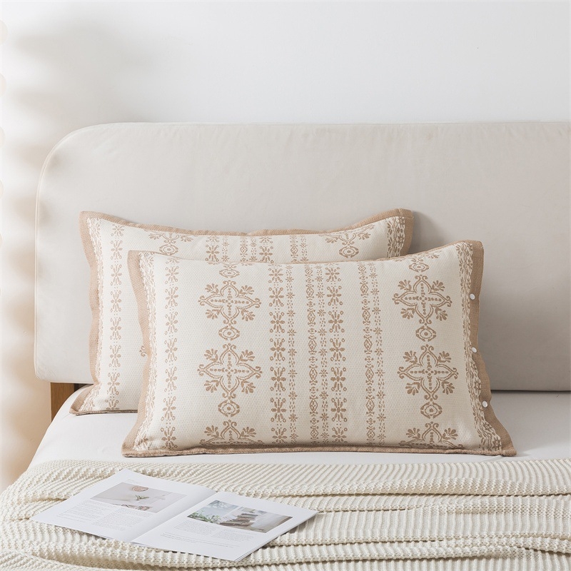 Jastučnica, 100% pamuk, jacquard tkanina bojana vlaknima, moderan minimalistički stil, 40-count tkanina