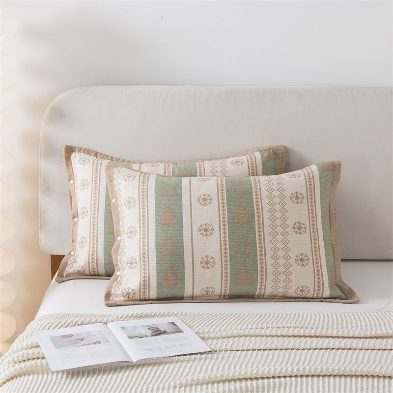 Jastučnica, 100% pamuk, jacquard tkanina bojana vlaknima, moderan minimalistički stil, 40-count tkanina