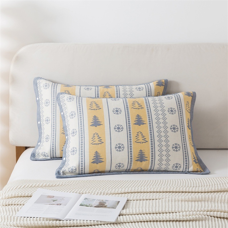 Jastučnica, 100% pamuk, jacquard tkanina bojana vlaknima, moderan minimalistički stil, 40-count tkanina