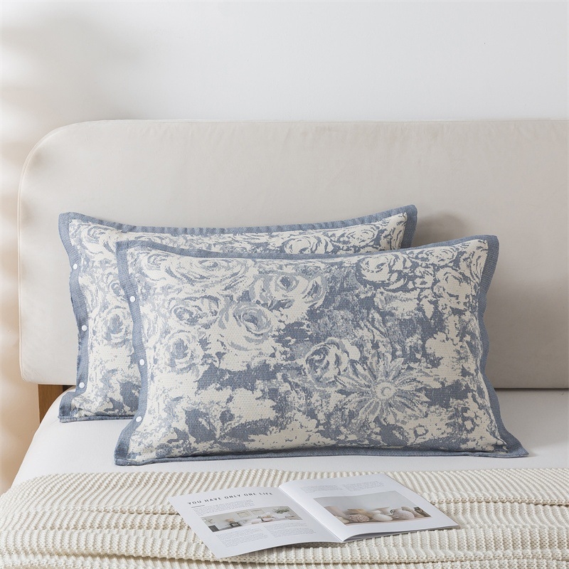 Jastučnica, 100% pamuk, jacquard tkanina bojana vlaknima, moderan minimalistički stil, 40-count tkanina