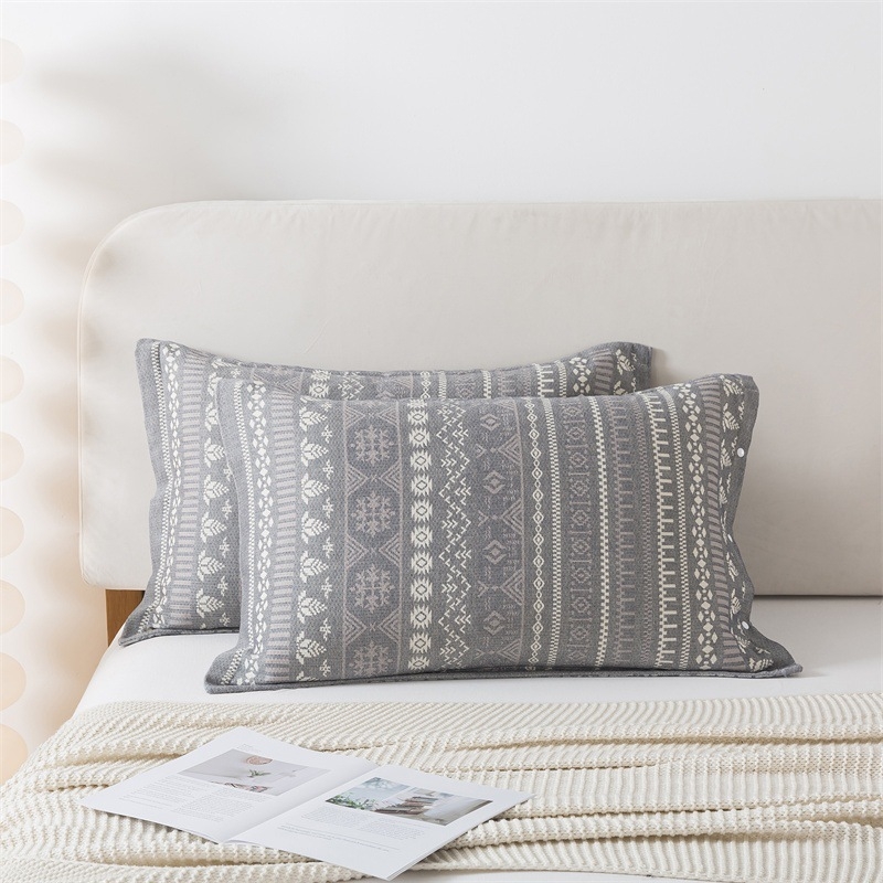 Jastučnica, 100% pamuk, jacquard tkanina bojana vlaknima, moderan minimalistički stil, 40-count tkanina