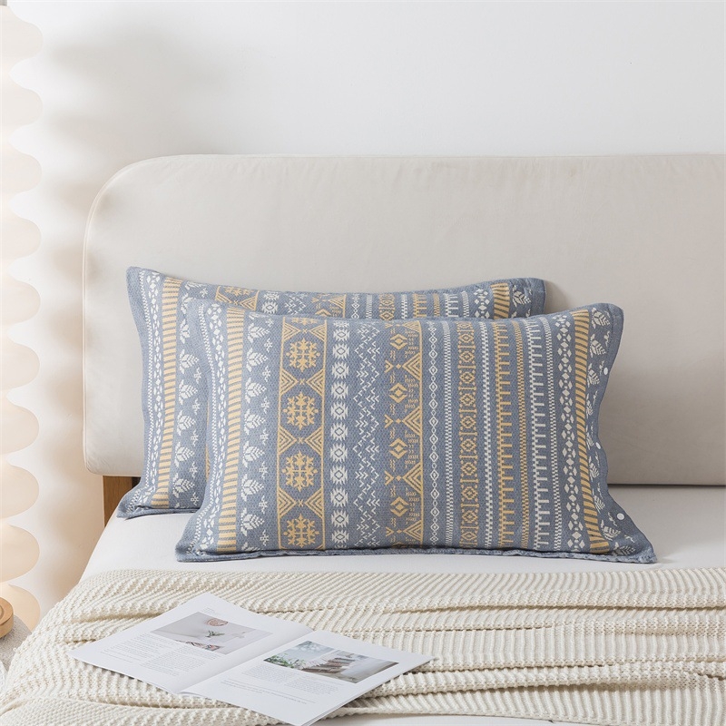 Jastučnica, 100% pamuk, jacquard tkanina bojana vlaknima, moderan minimalistički stil, 40-count tkanina