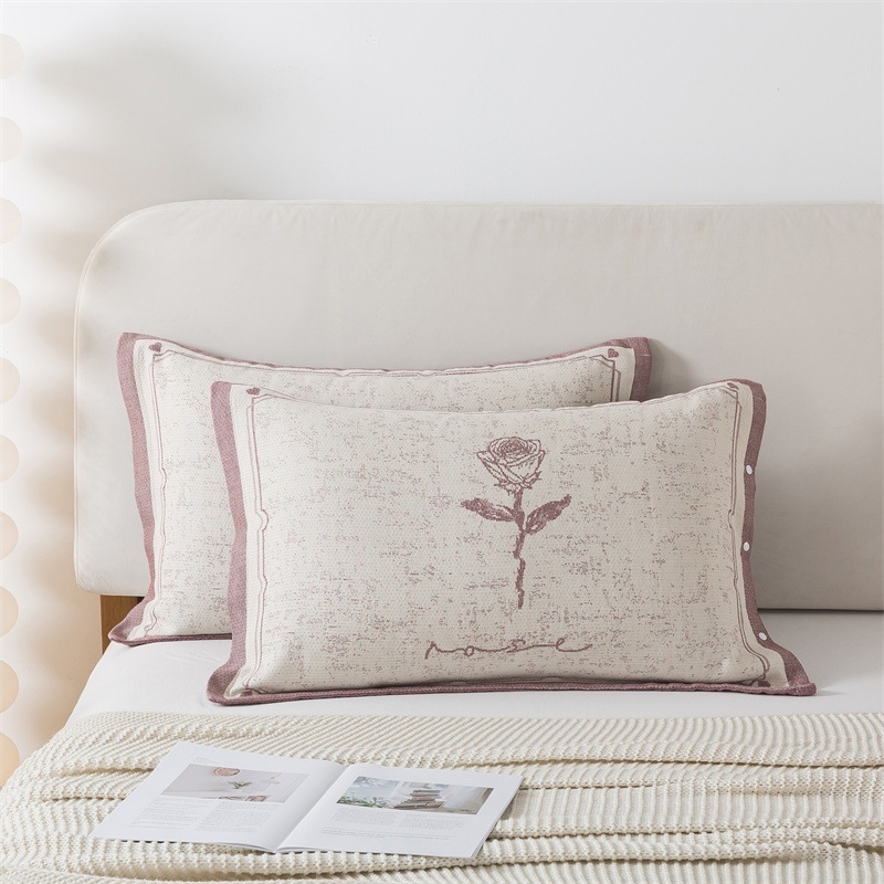 Jastučnica, 100% pamuk, jacquard tkanina bojana vlaknima, moderan minimalistički stil, 40-count tkanina