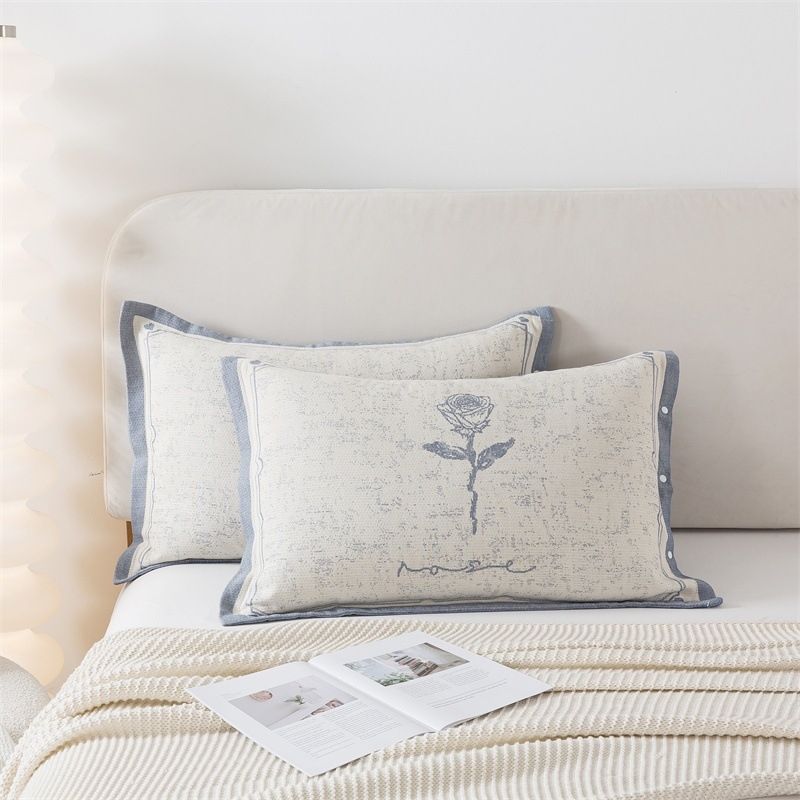Jastučnica, 100% pamuk, jacquard tkanina bojana vlaknima, moderan minimalistički stil, 40-count tkanina