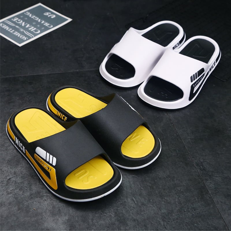 Vyrams skirti lauko šlepetės: PVC viršus, PVC padas, įpurškimo liejimo konstrukcija, 2024 vasara, Outdoor serija