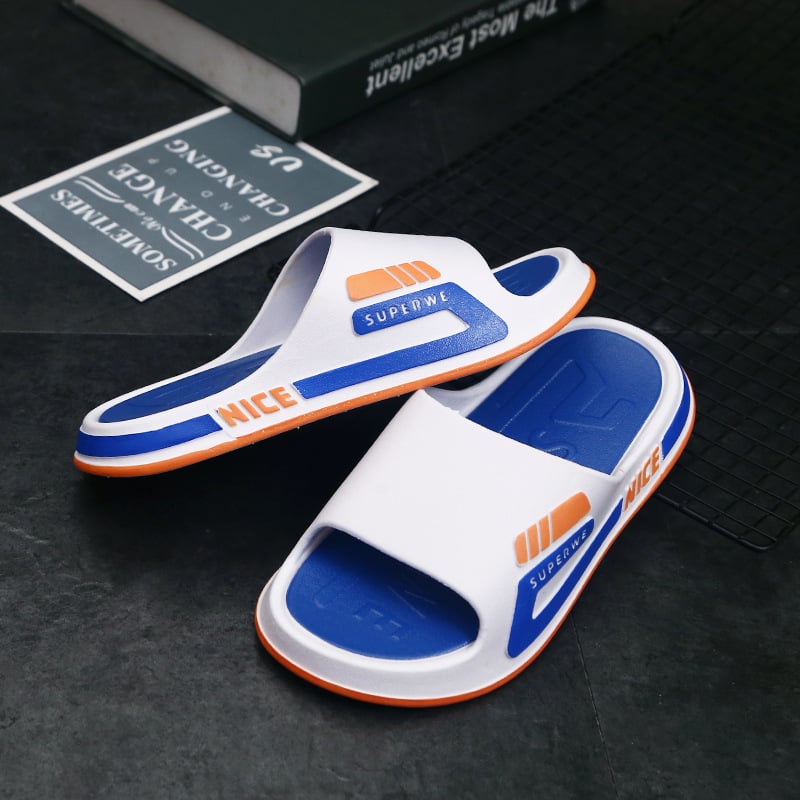 Vyrams skirti lauko šlepetės: PVC viršus, PVC padas, įpurškimo liejimo konstrukcija, 2024 vasara, Outdoor serija