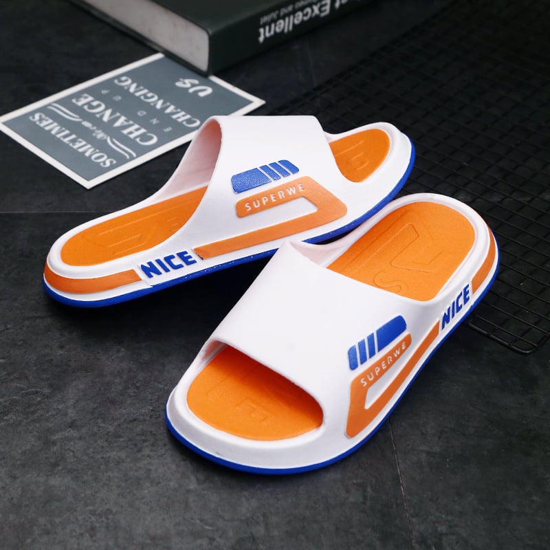 Vyrams skirti lauko šlepetės: PVC viršus, PVC padas, įpurškimo liejimo konstrukcija, 2024 vasara, Outdoor serija