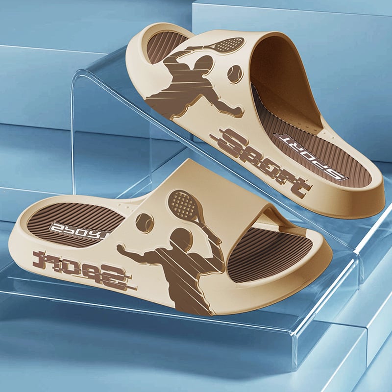 Vyrams skirti lauko šlepetės: PVC viršus, PVC padas, įpurškimo liejimo konstrukcija, 2024 vasara, Outdoor serija