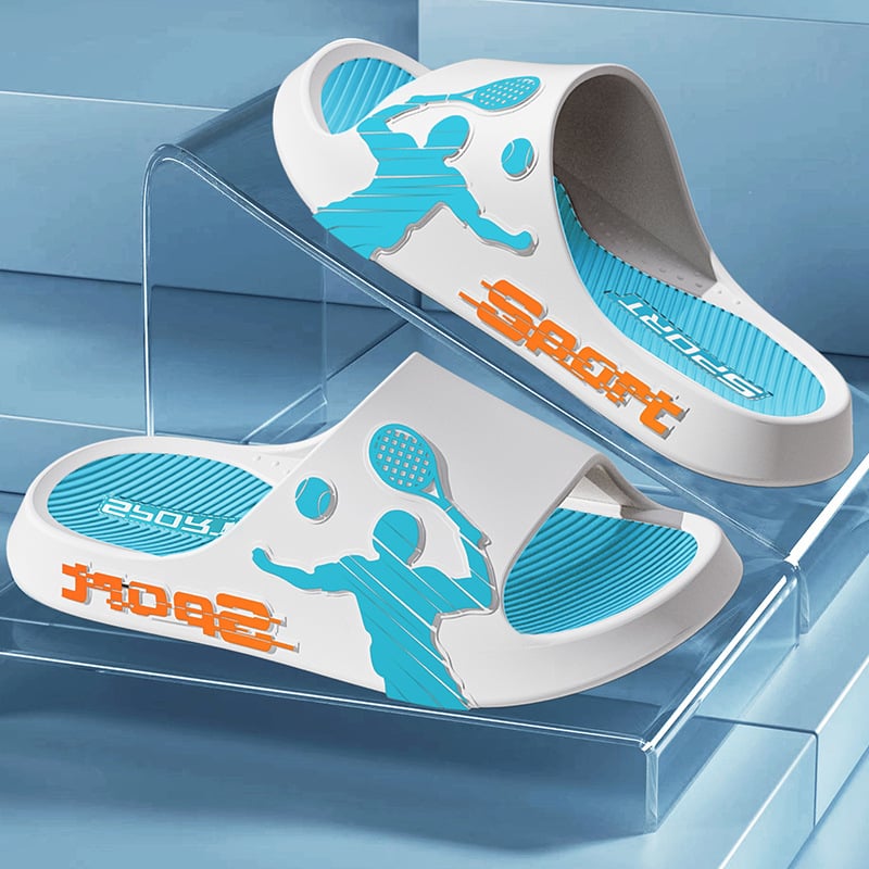 Vyrams skirti lauko šlepetės: PVC viršus, PVC padas, įpurškimo liejimo konstrukcija, 2024 vasara, Outdoor serija