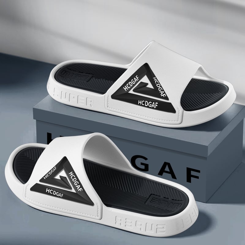 Vyrams skirti lauko šlepetės: PVC viršus, PVC padas, įpurškimo liejimo konstrukcija, 2024 vasara, Outdoor serija