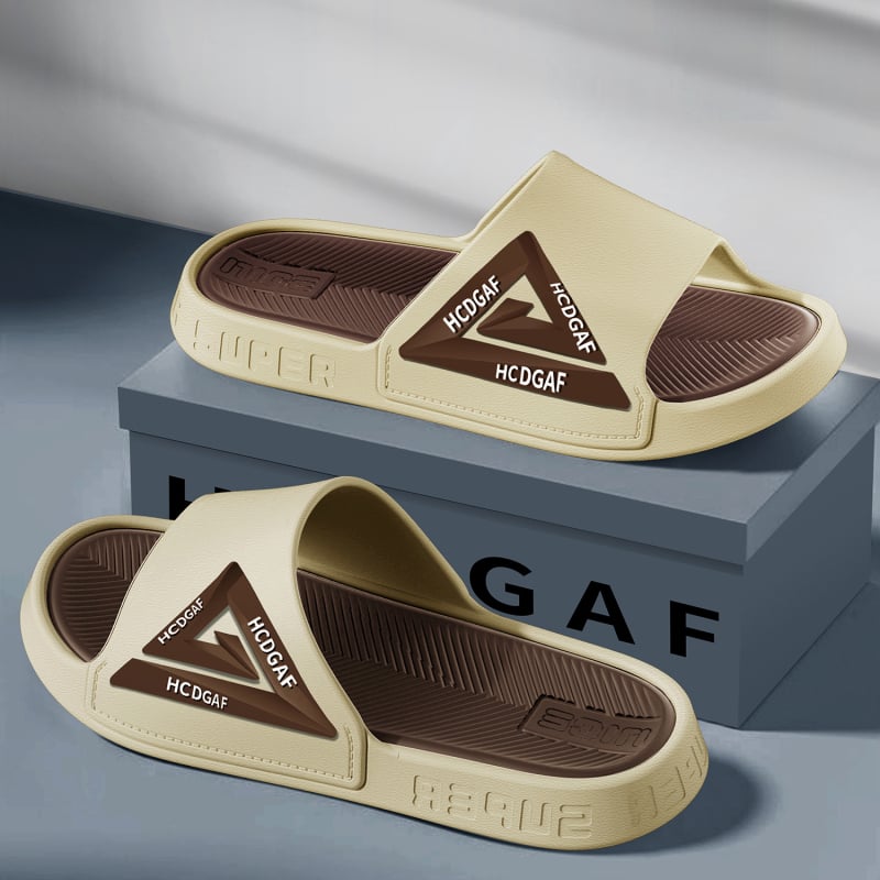 Vyrams skirti lauko šlepetės: PVC viršus, PVC padas, įpurškimo liejimo konstrukcija, 2024 vasara, Outdoor serija