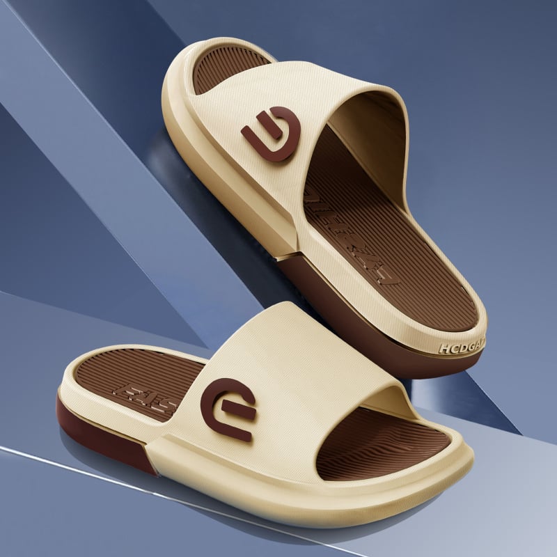 Vyrams skirti lauko šlepetės: PVC viršus, PVC padas, įpurškimo liejimo konstrukcija, 2024 vasara, Outdoor serija