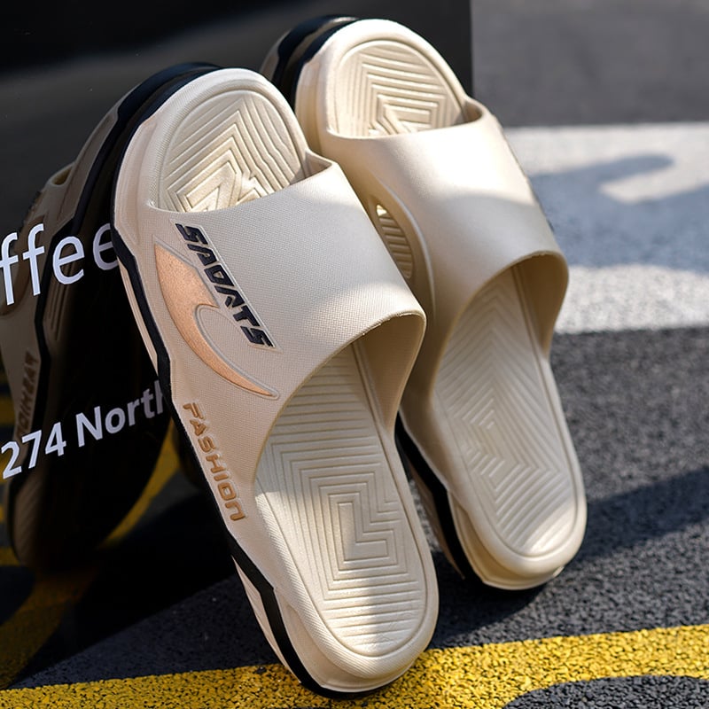 Vyrams skirti lauko šlepetės: PVC viršus, PVC padas, įpurškimo liejimo konstrukcija, 2024 vasara, Outdoor serija